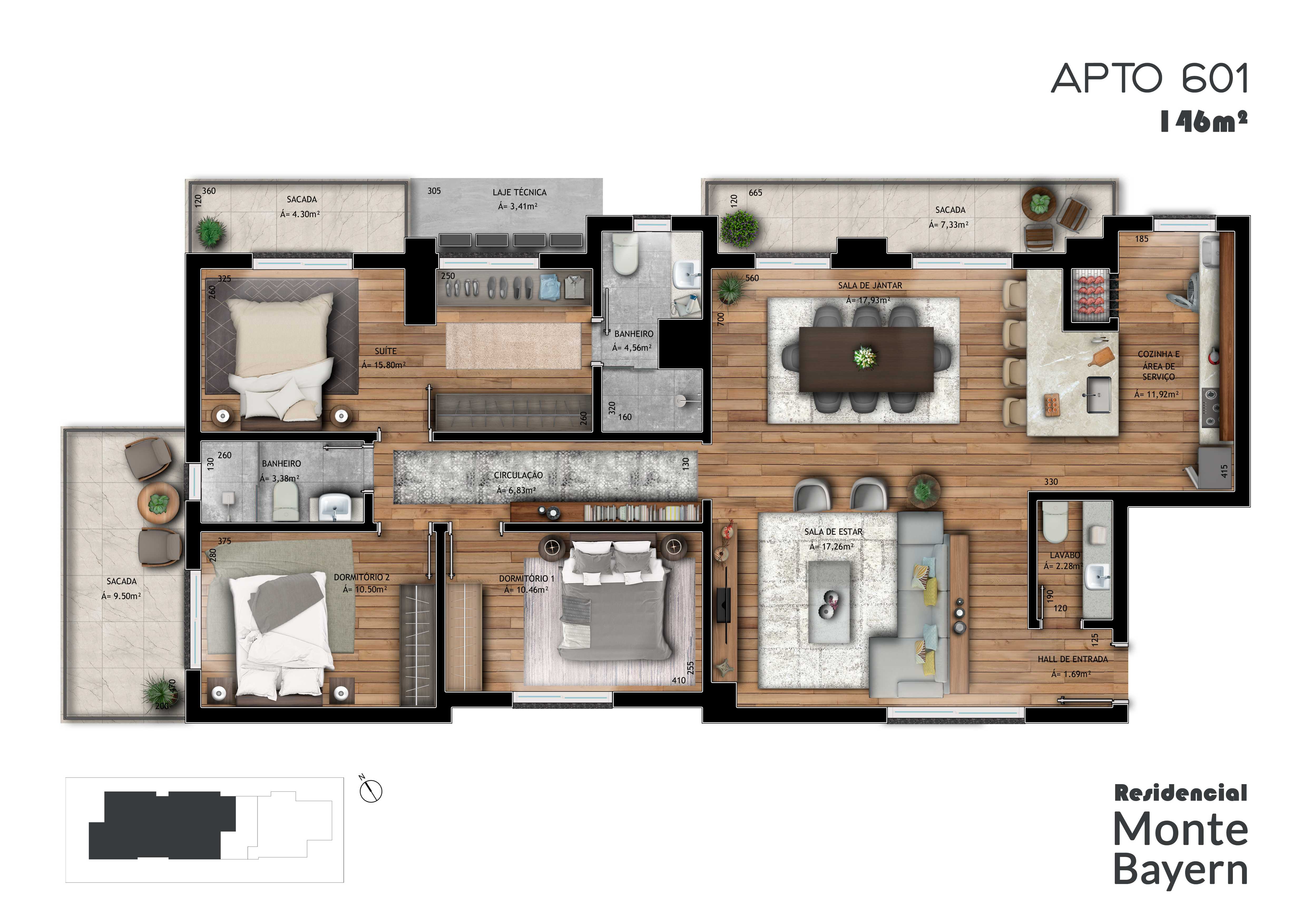 Residencial Monte Bayern, APTO 601